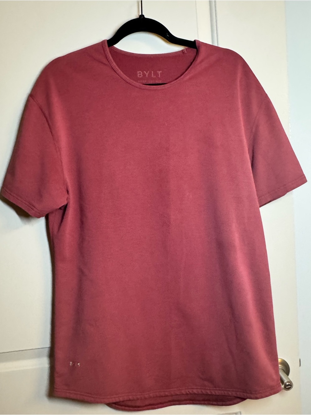 BYLT Basics Dusty Rose Short Sleeve Crewneck Tee
